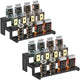 12″3-Tier,2 pc - Black