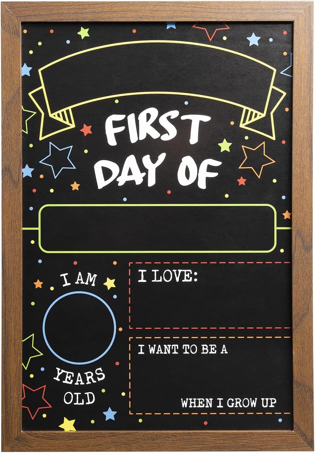 9.17" x 13.27" double-sided sign with integrated frame