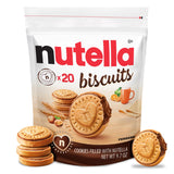 Nutella Biscuits – Lunchbox Snack Cookies for Kids School Lunches and After-School Treats, 20 Count