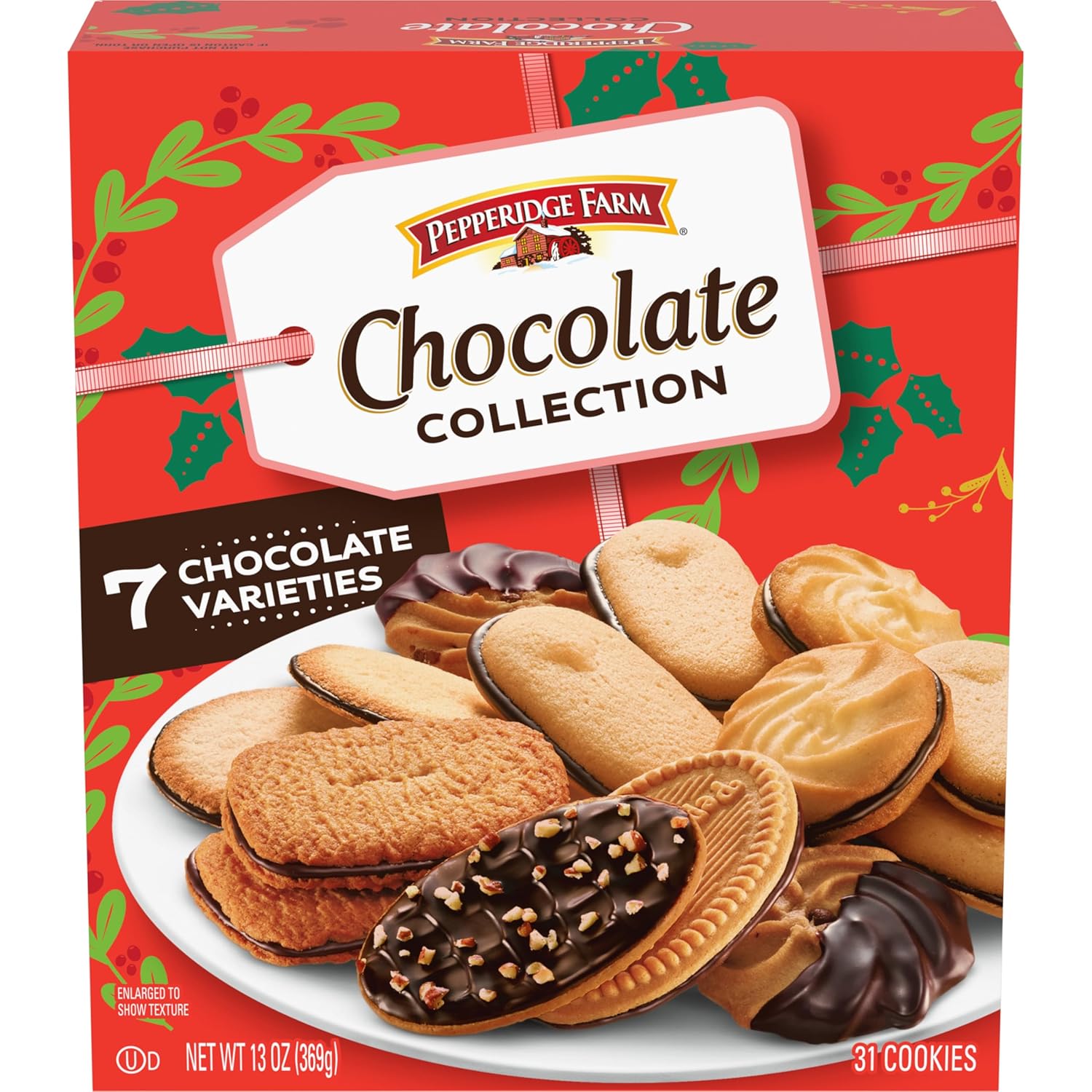 9 cookie varieties in a single 13.25 oz box (42 cookies total)