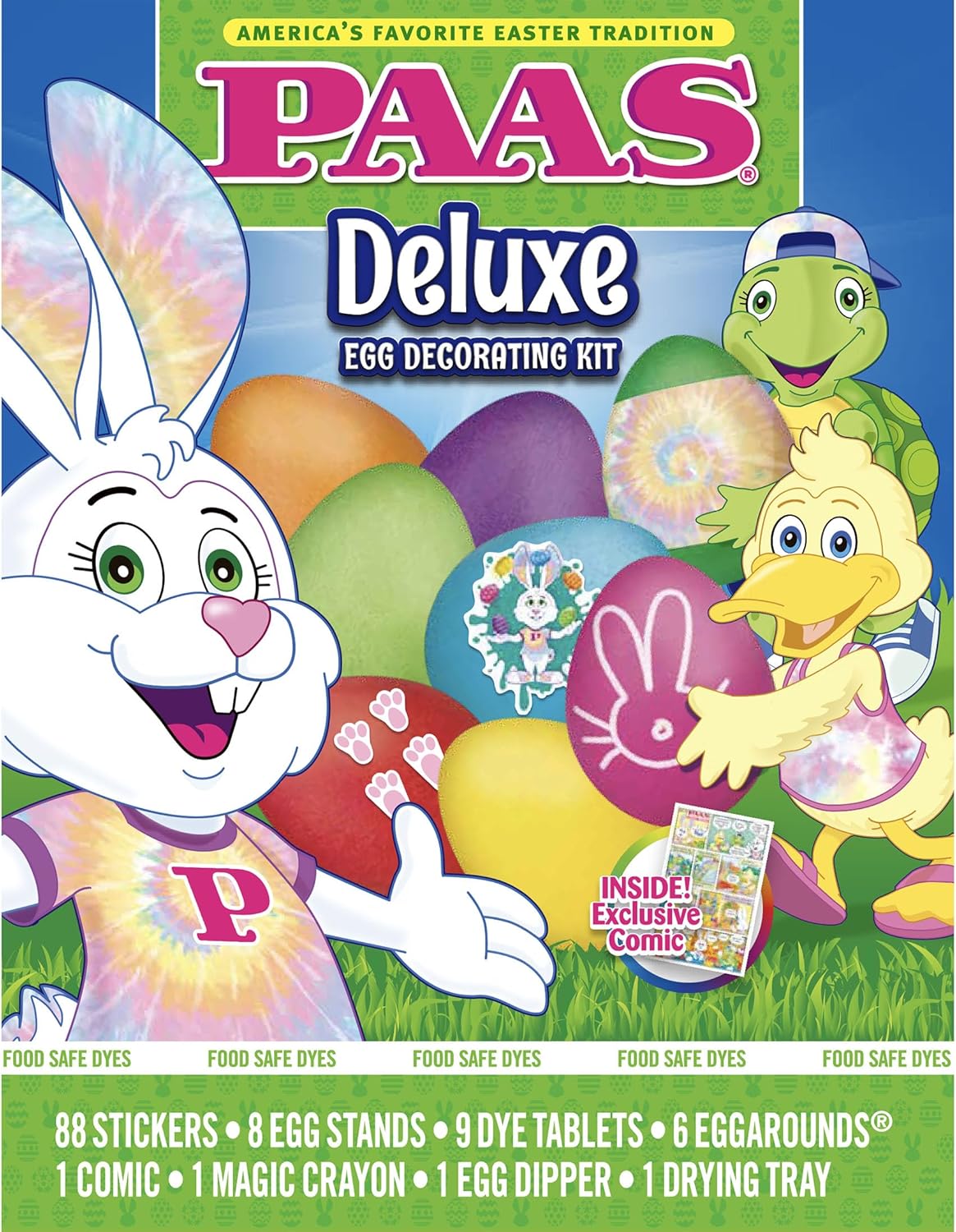 9 food-safe dye color tablets for diverse egg color customization