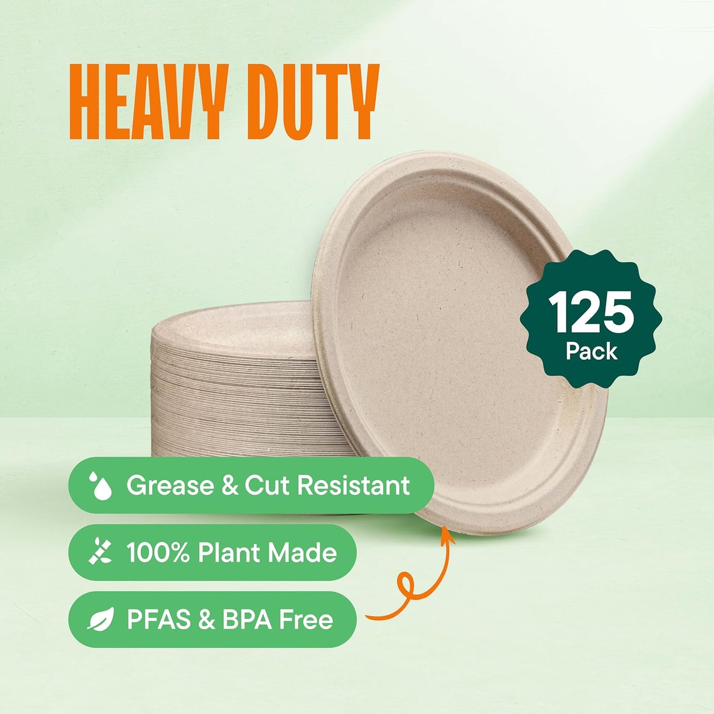 9-inch diameter with 0.5-inch thickness for heavy-duty support