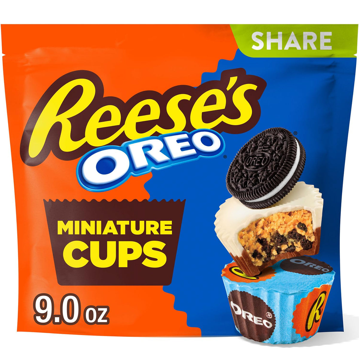 9 oz stand-up share bag packaging