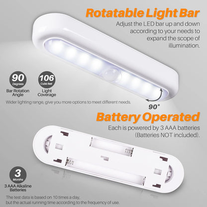 90° adjustable/rotating light bar for directional aiming