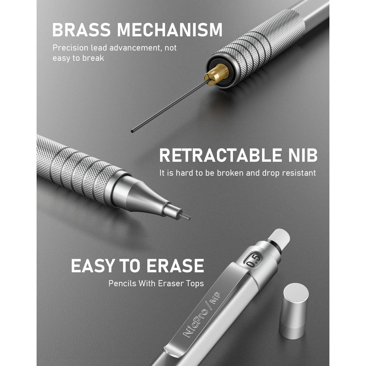 96 pieces of break-resistant hb resin lead across 4 refill tubes