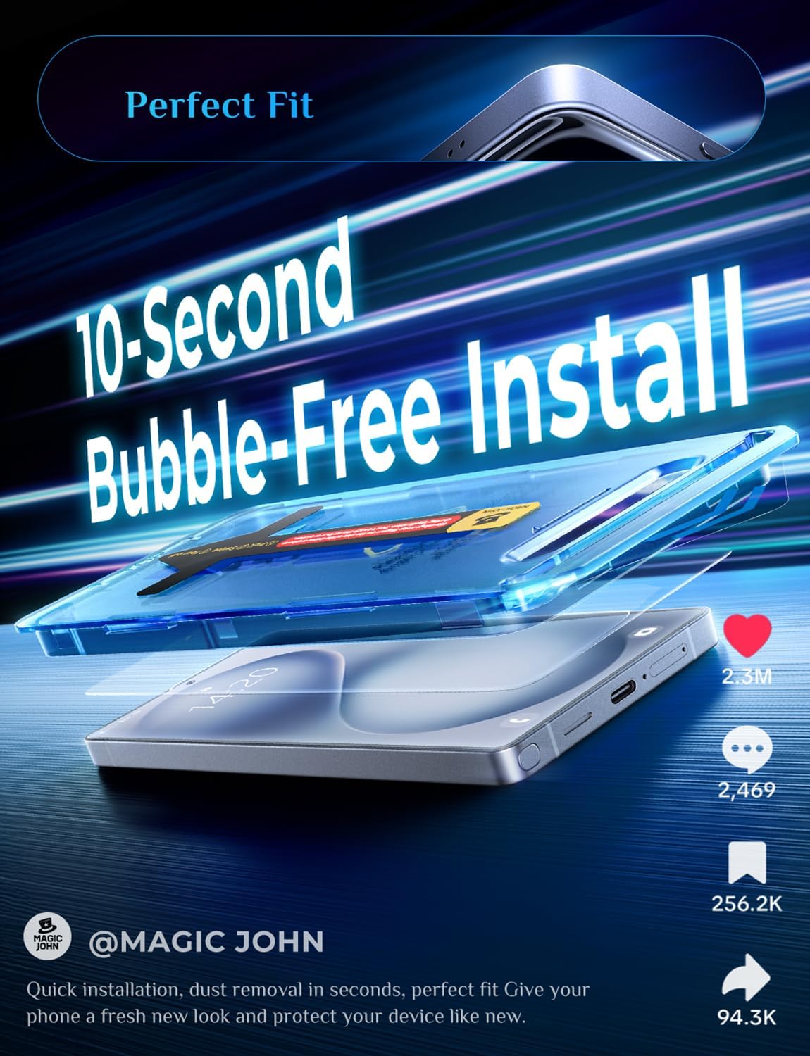9h surface hardness tempered glass for scratch and impact resistance