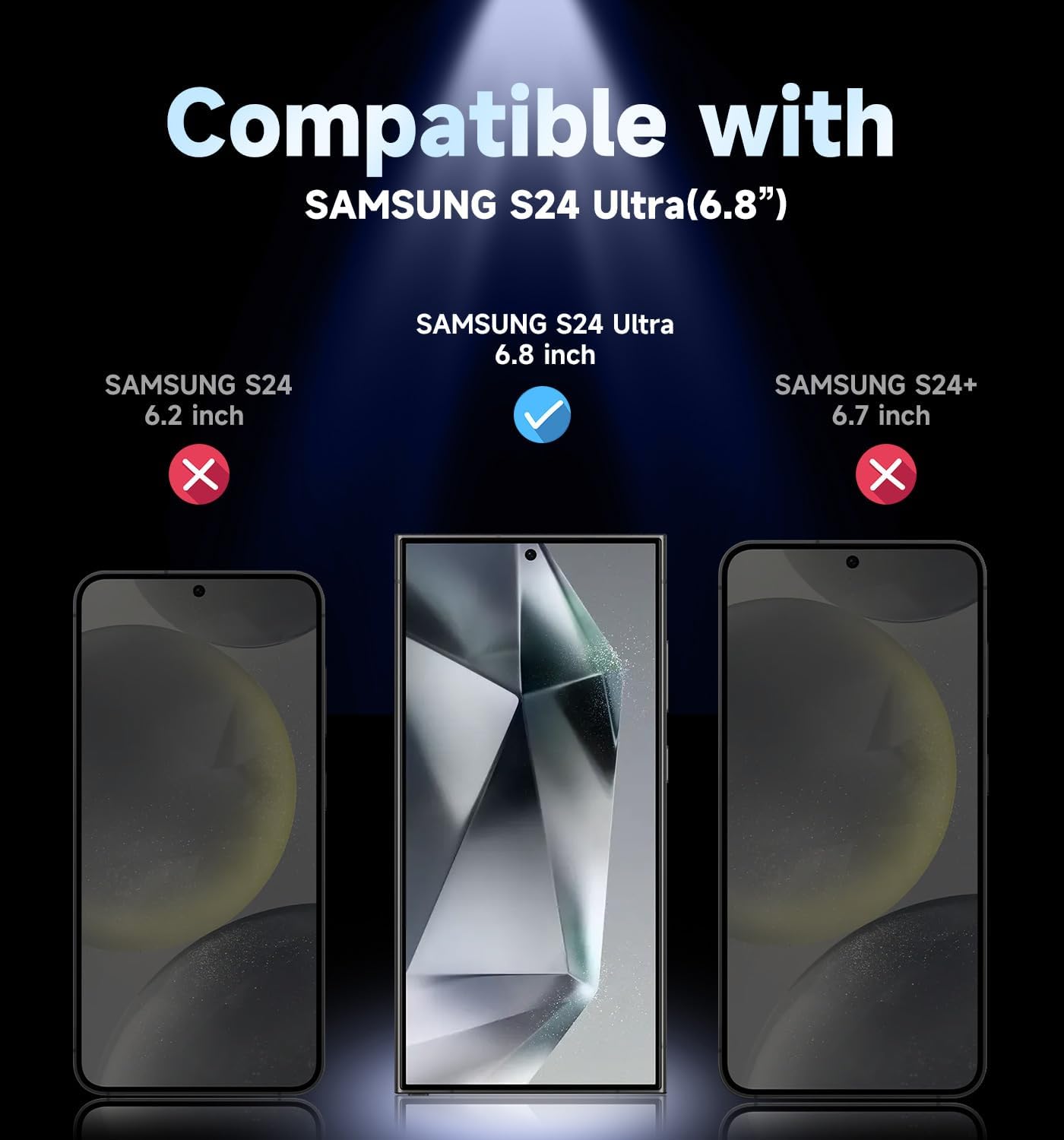 9h surface hardness tempered glass with drop, shock, and scratch resistance