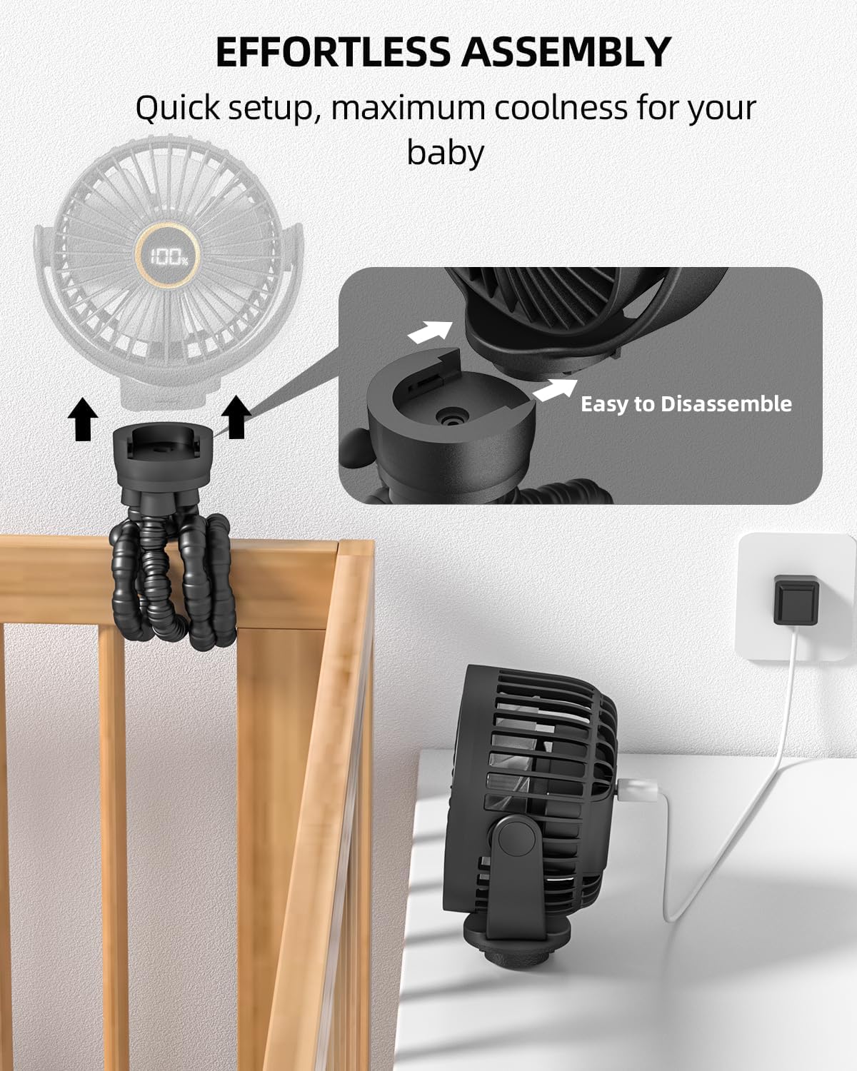 abs plastic construction with no sharp edges, plus built-in led light for nighttime visibility