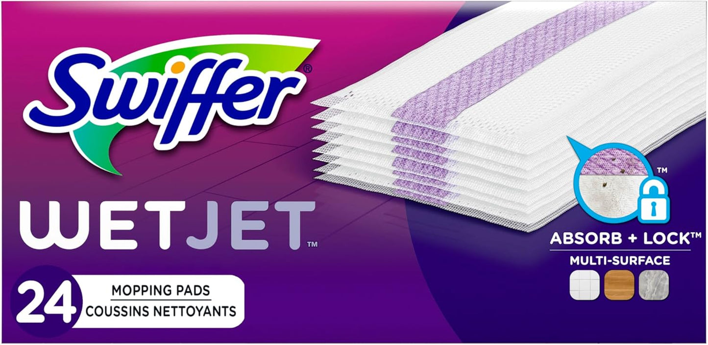absorb + lock strip that traps dirt and grime inside the pad