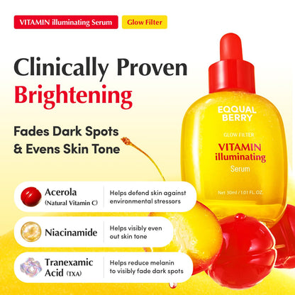 acerola-derived natural vitamin c for antioxidant brightening without common ascorbic-acid sting