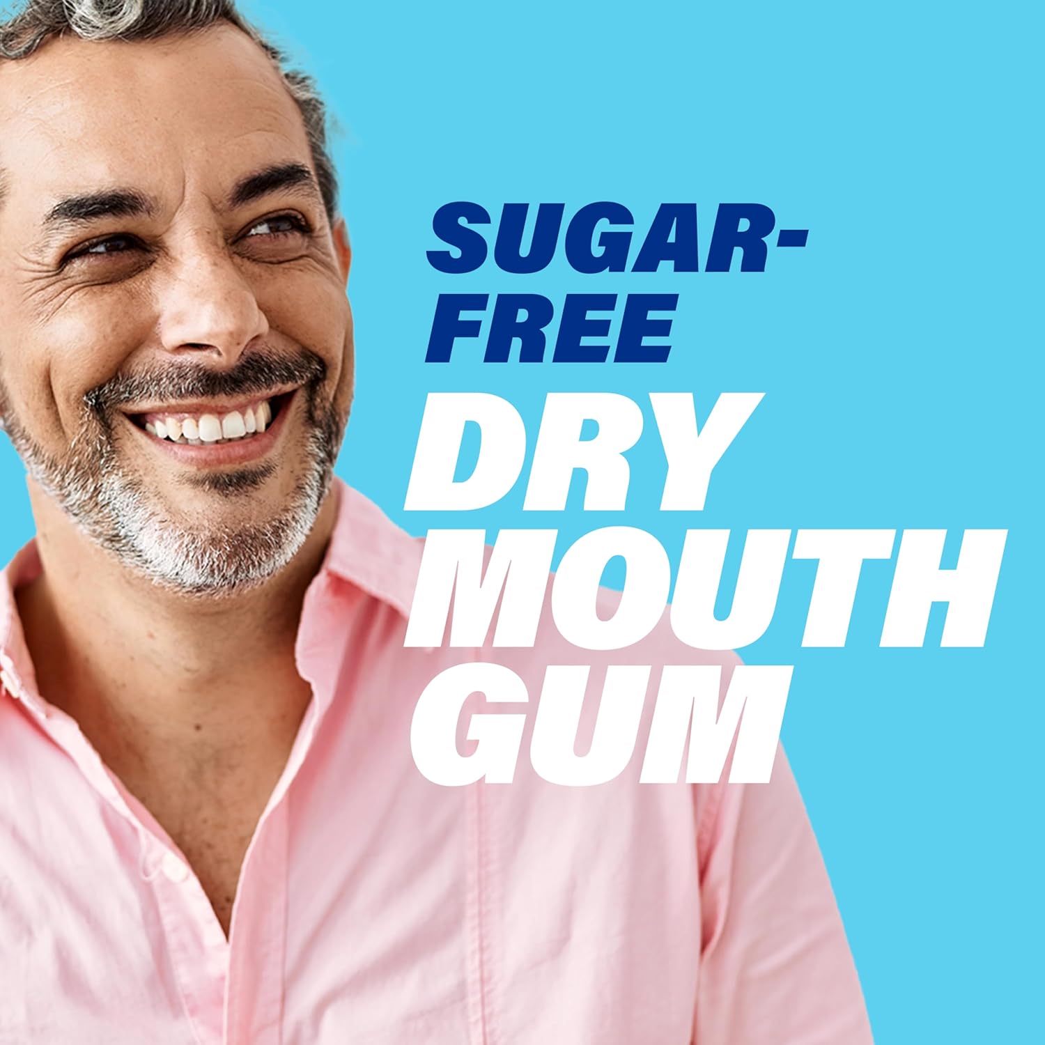 ACT Dry Mouth Gum – Daily Self-Care Chew for Medication-Induced Dry Mouth, Xylitol Soothing Mint