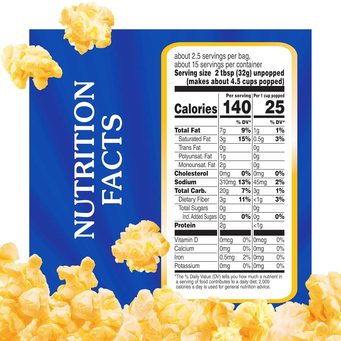 ACT II Butter Lovers Microwave Popcorn, 6 ct 2.75 oz Bags — 2-Minute Afternoon Pick-Me-Up for the Home Office