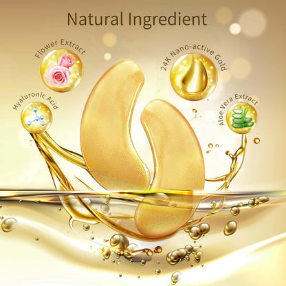active ingredient blend: aqua, glycerin, collagen, niacinamide, 24k gold, hyaluronic acid, rose and aloe vera extracts