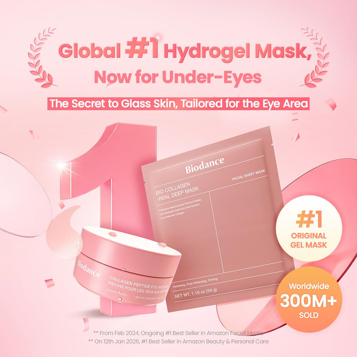 active ingredient blend: exosomes, collagen, peptides, hyaluronic acid, and caffeine