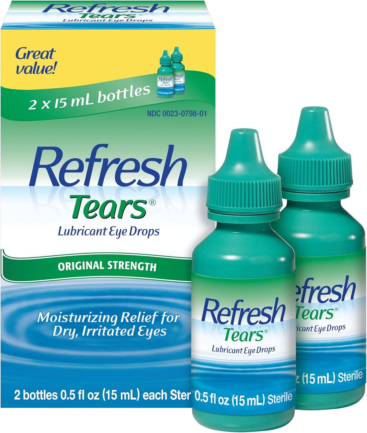 active ingredient carboxymethylcellulose sodium 0.5% mimicking natural tears