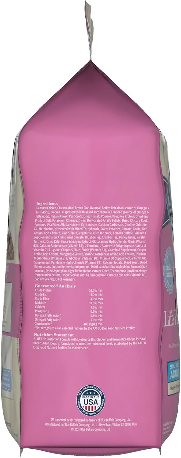 added glucosamine hydrochloride to support small breed joint health and mobility