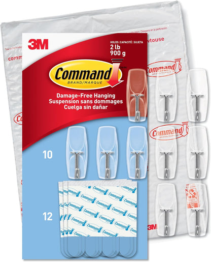 adhesive strip mounting system (no nails or tools required)