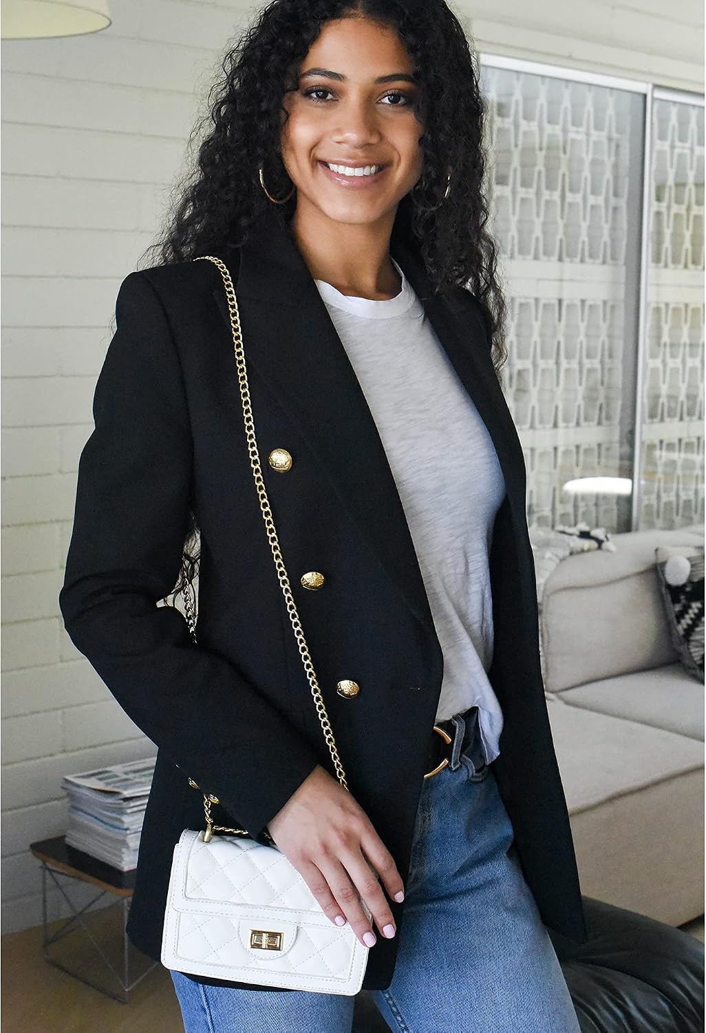 adjustable crossbody strap for hands-free wear