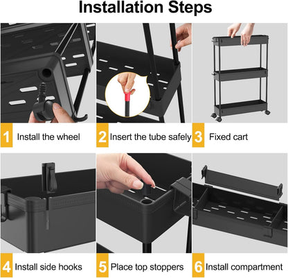 adjustable dividers and integrated side hooks for utensils and tools