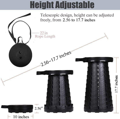 adjustable height ranging from 2.56 to 17.7 inches