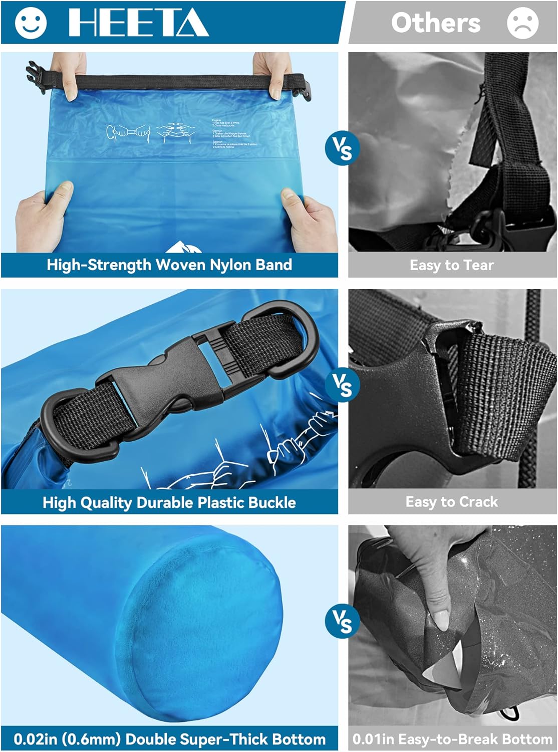 adjustable shoulder straps plus side carry handle for backpack or hand-carry use