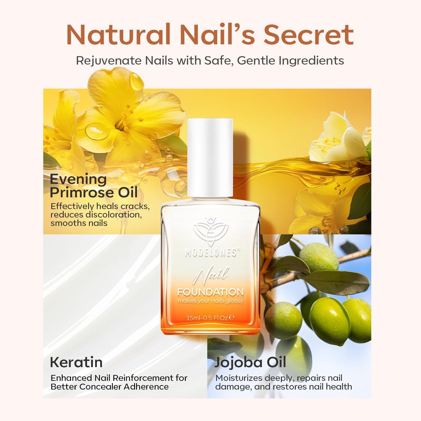 air-dry formula (no lamp required) with recommended 1–4 thin coats, 2 min between coats, 3–5 min final dry