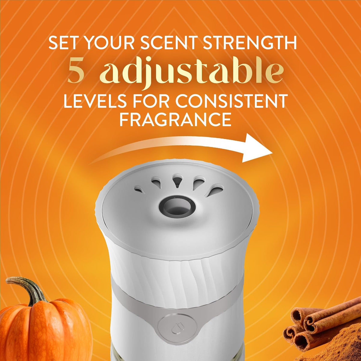 Air Wick Plug Refills Harvest Pumpkin & Spice – Fall Entryway Scent and Cozy Atmosphere, 5 Pack Plug In