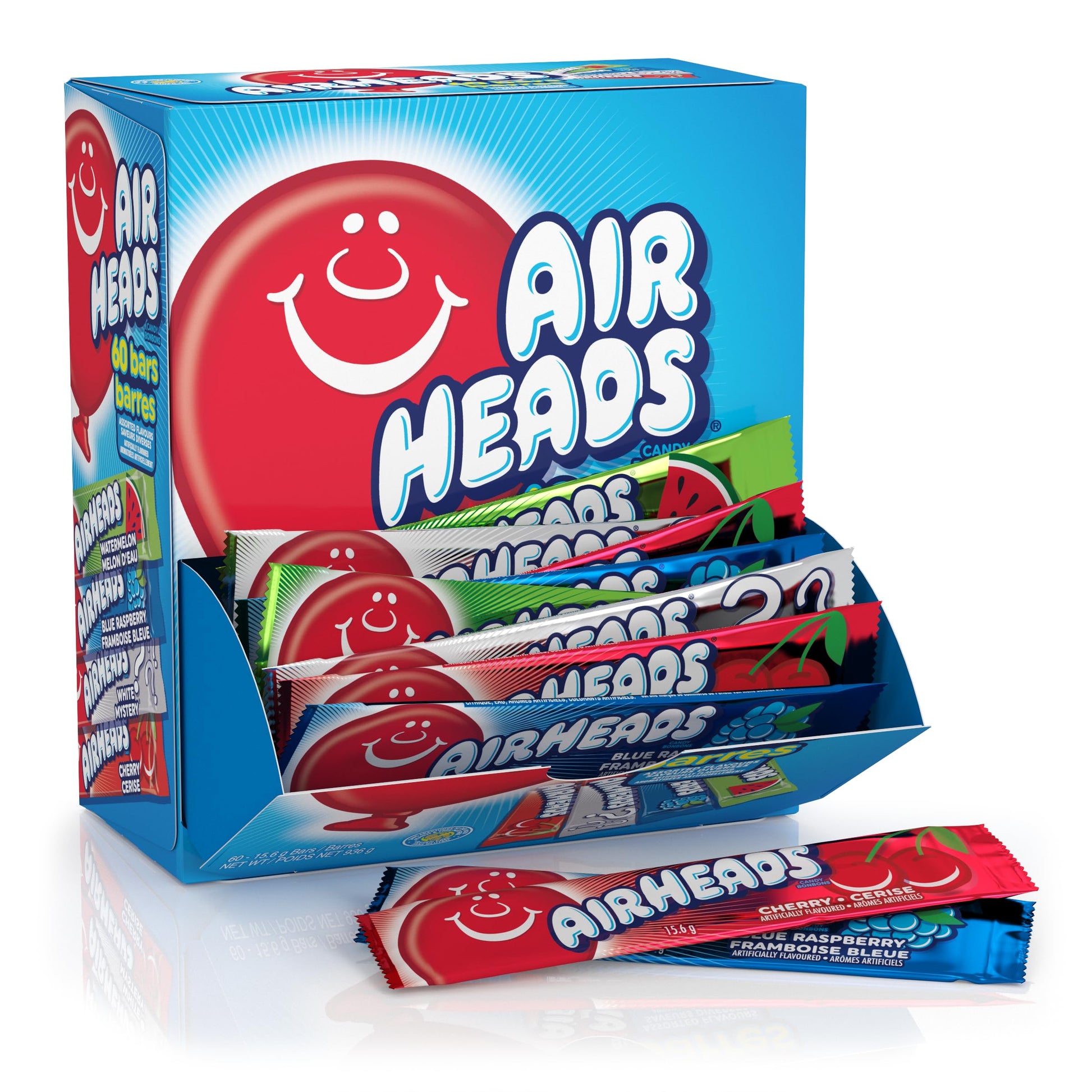 Airheads Sour Full-Size Candy Bars – Fun Care Package Stuffer for College Students and Military Deployment Boxes