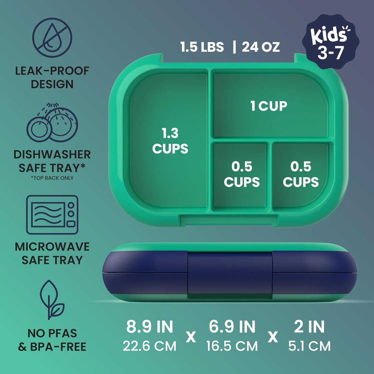 airtight leakproof seal with a single child-friendly snap latch