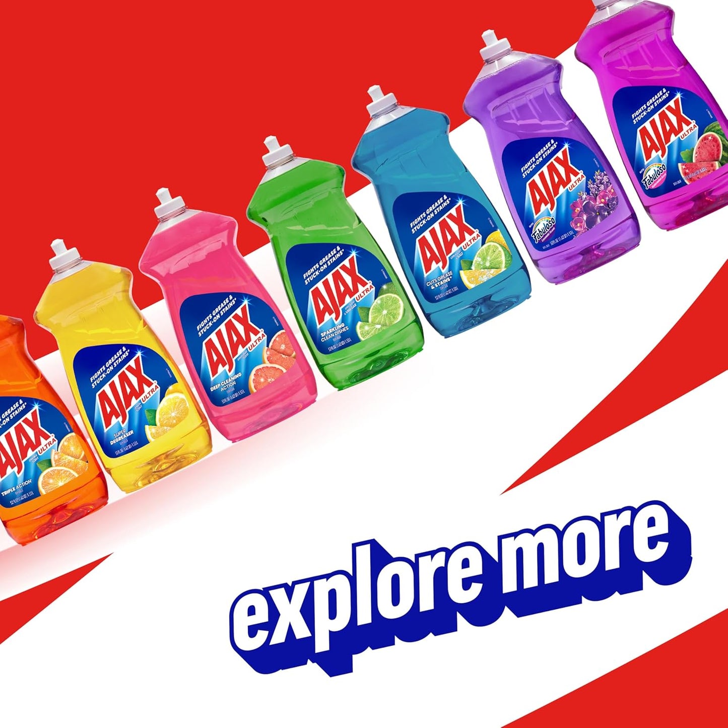 Ajax Powder Cleanser with Bleach - Commercial-Grade 12-Pack for Janitorial and Office Teams
