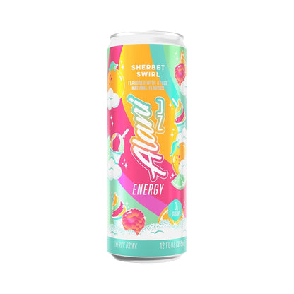 Alani Nu Sherbet Swirl Energy Drink – Spa Night Ritual Companion, Low Calorie Focus Drink for Wellness Routines