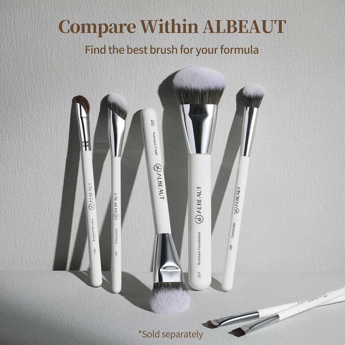 Albeaut Concealer Brush – Artisan-Quality Makeup Brush, Patent-Protected Concealer Specialist