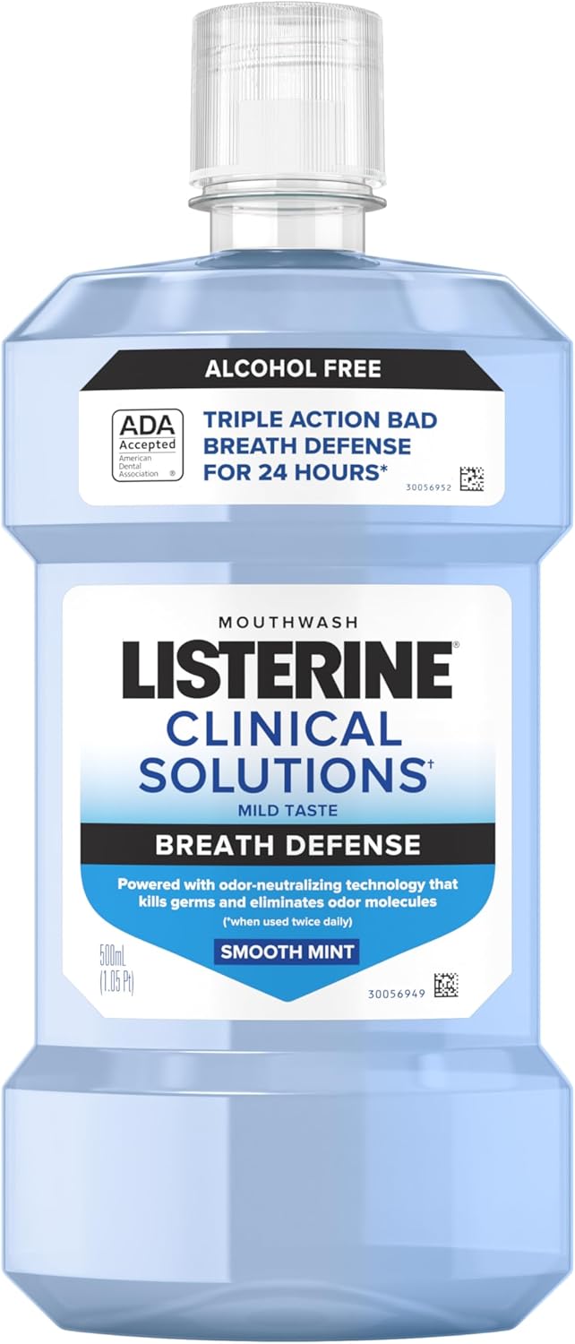 alcohol-free formulation for gentle, non-burning oral rinse experience