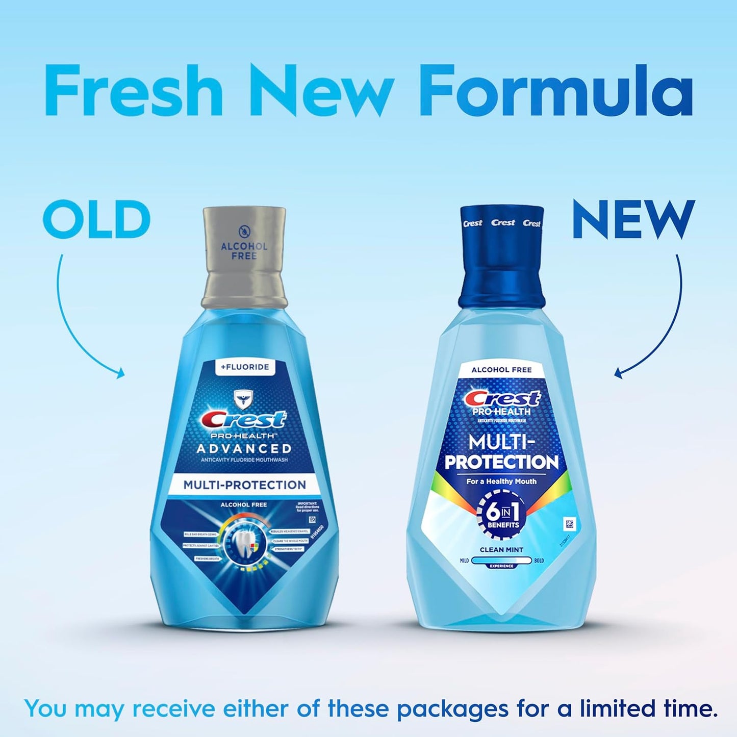 alcohol-free, no-burn gentle rinse