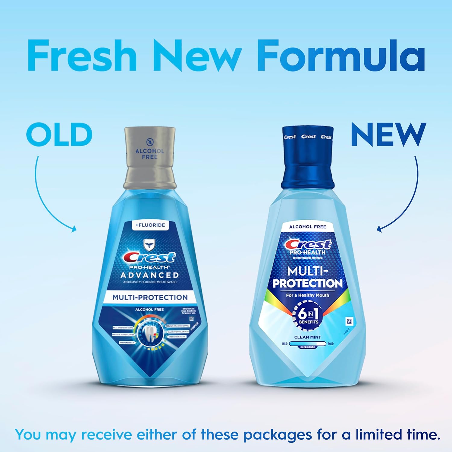 alcohol-free, no-burn gentle rinse