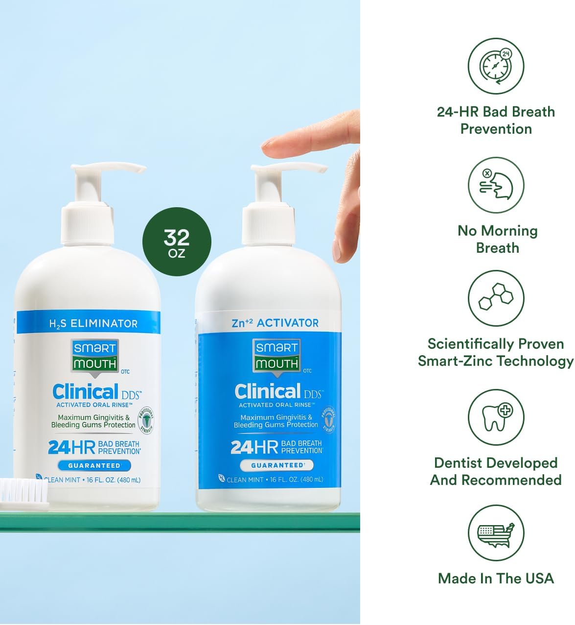 alcohol-free, sugar-free, gluten-free, and paraben-free composition