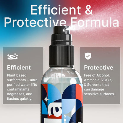 alcohol-free, voc-free, fragrance-free, and toxic-chemical-free composition