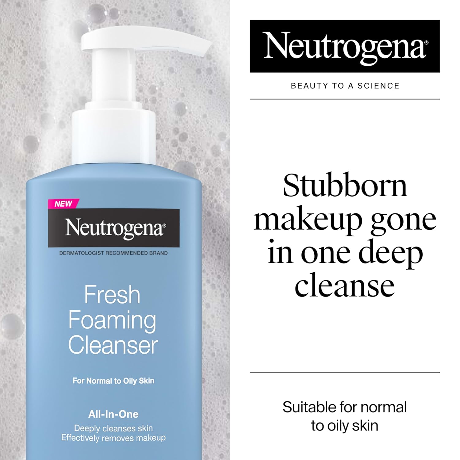 all-in-one formula that removes makeup, including waterproof eye makeup