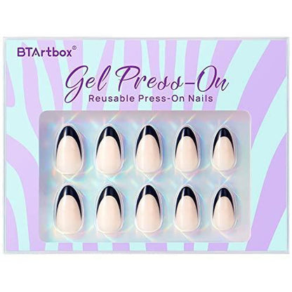 all-in-one kit: storage box, nail glue, adhesive tabs, double-sided file, cuticle stick, prep pad