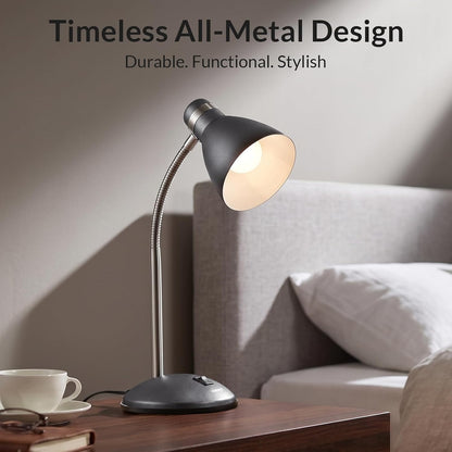 all-metal lampshade and base with painted finish (7 color variants)