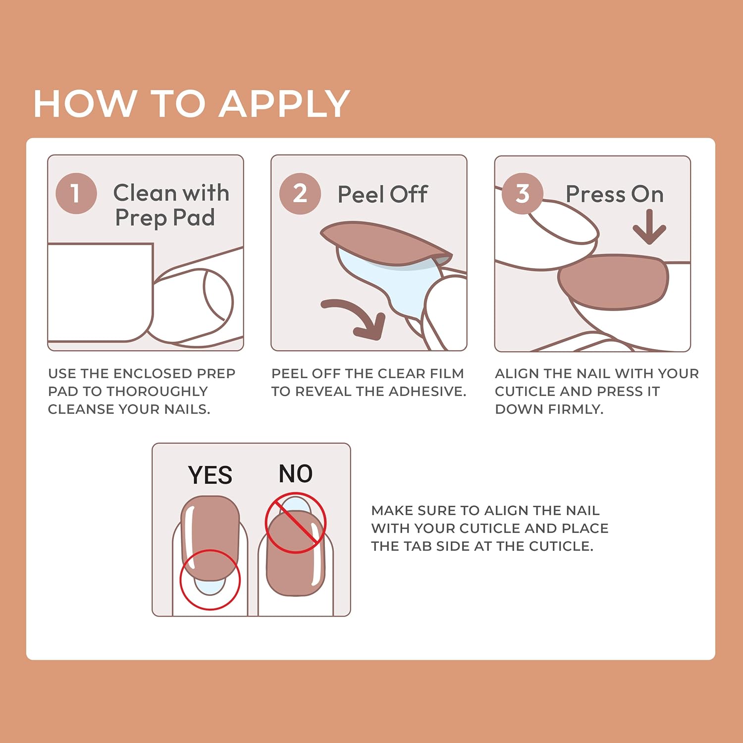 almond shape in medium size, designed to fit most natural nail beds