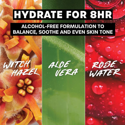 aloe vera juice and glycerin for immediate hydration and moisture retention
