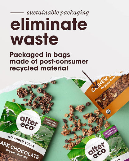 Alter Eco Cashew Butter Granola – Portable 1 oz Snack Pack for Hiking and Trail Days