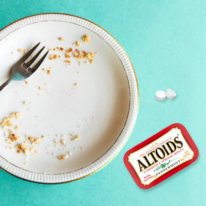 ALTOIDS Peppermint Mints – Simple Curiously Strong Mints in a Clean White Tin for Clutter-Free Countertops