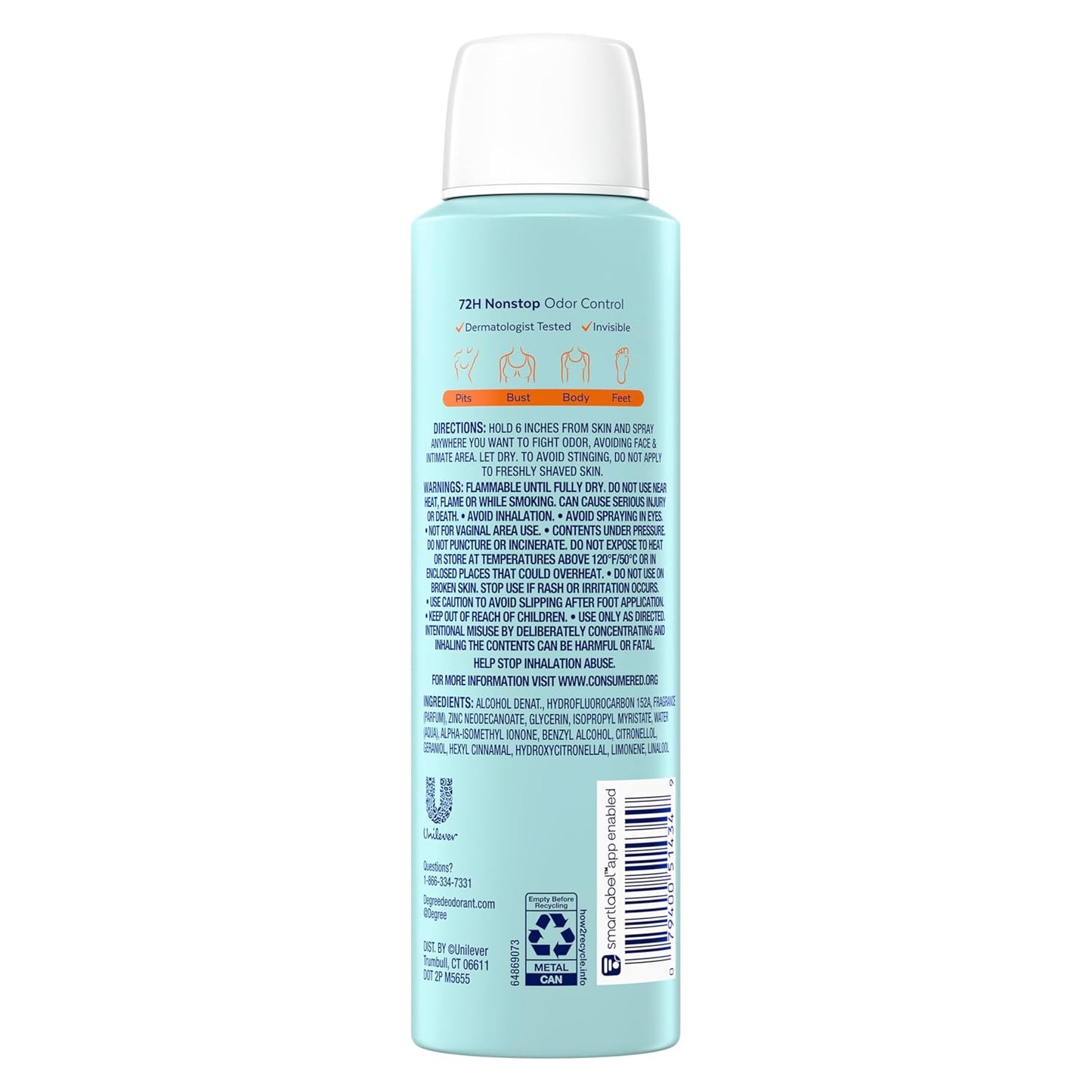aluminum-free and paraben-free formulation