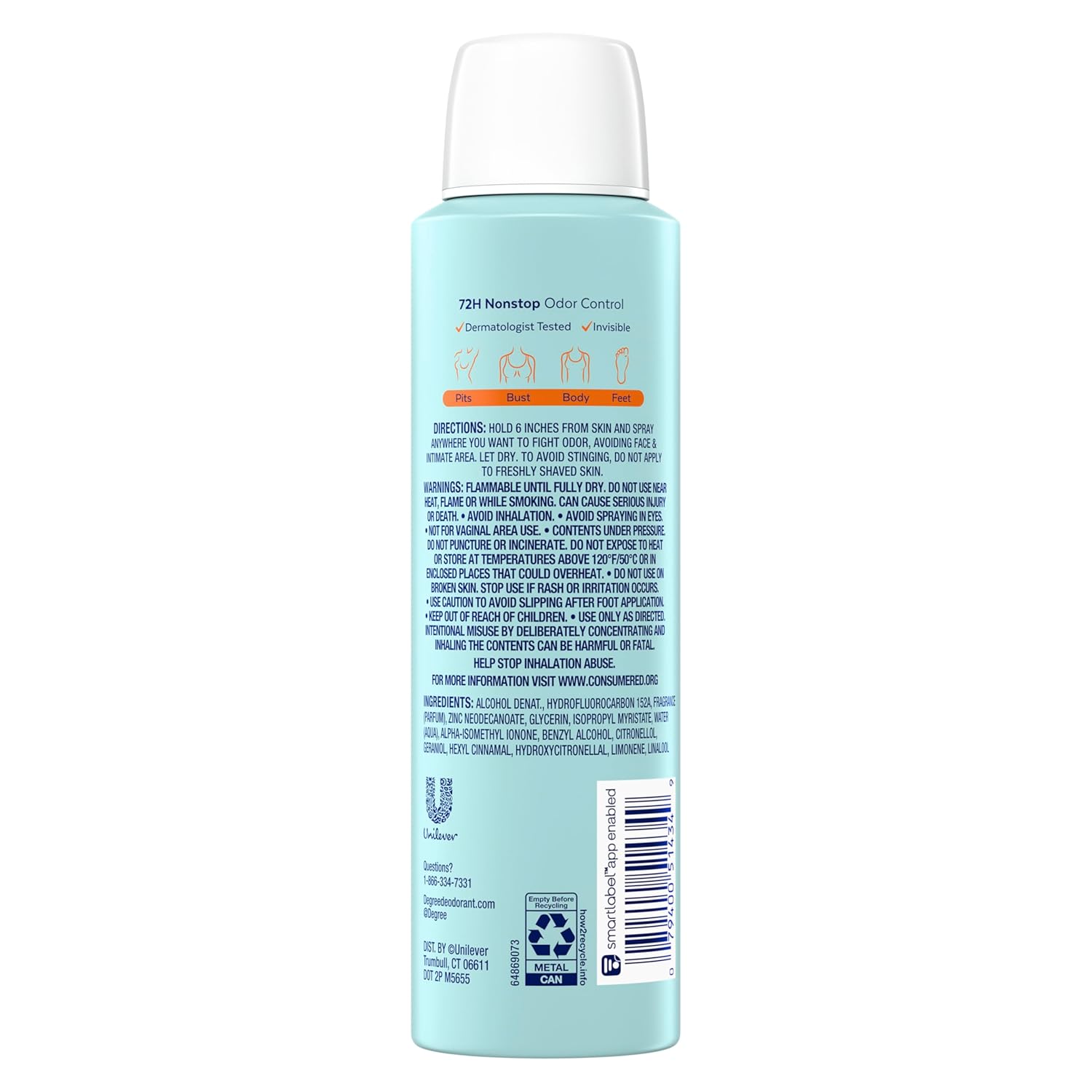 aluminum-free and paraben-free formulation
