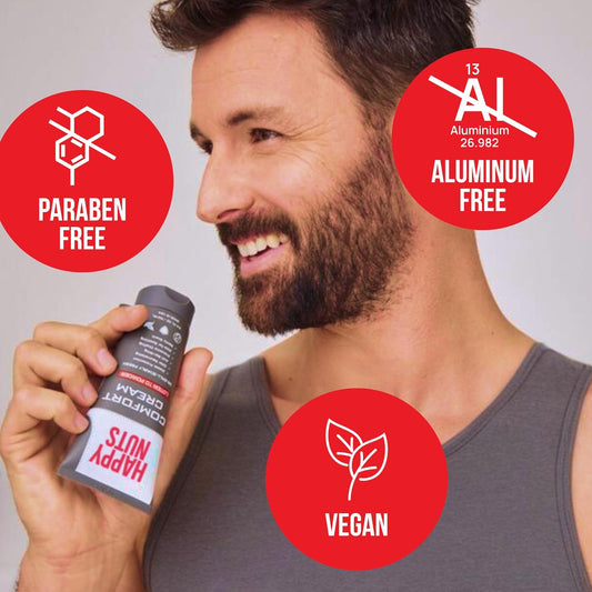 aluminum-free cream formula free of parabens, phthalates, talc, sulfates, and silicones