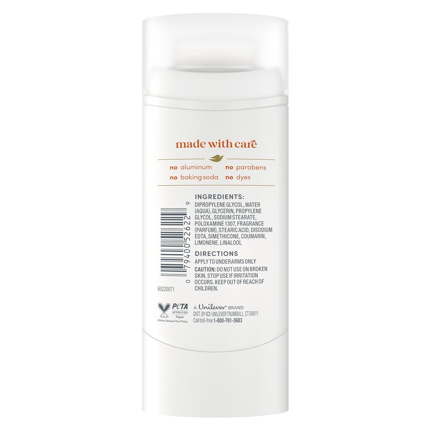 aluminum-free deodorant formula