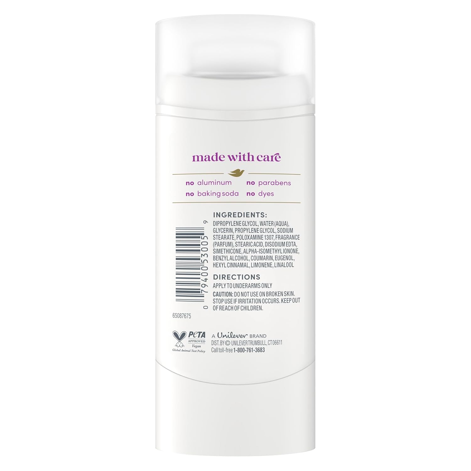 aluminum-free deodorant formula (not an antiperspirant)