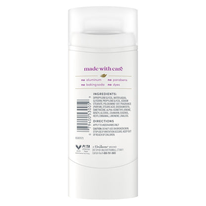 aluminum-free deodorant formula (not an antiperspirant)